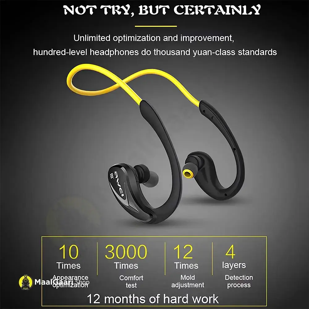 High Quality Earbuds Awei A880 Bl Sports Wireless Earbuds - Maalgaari.shop