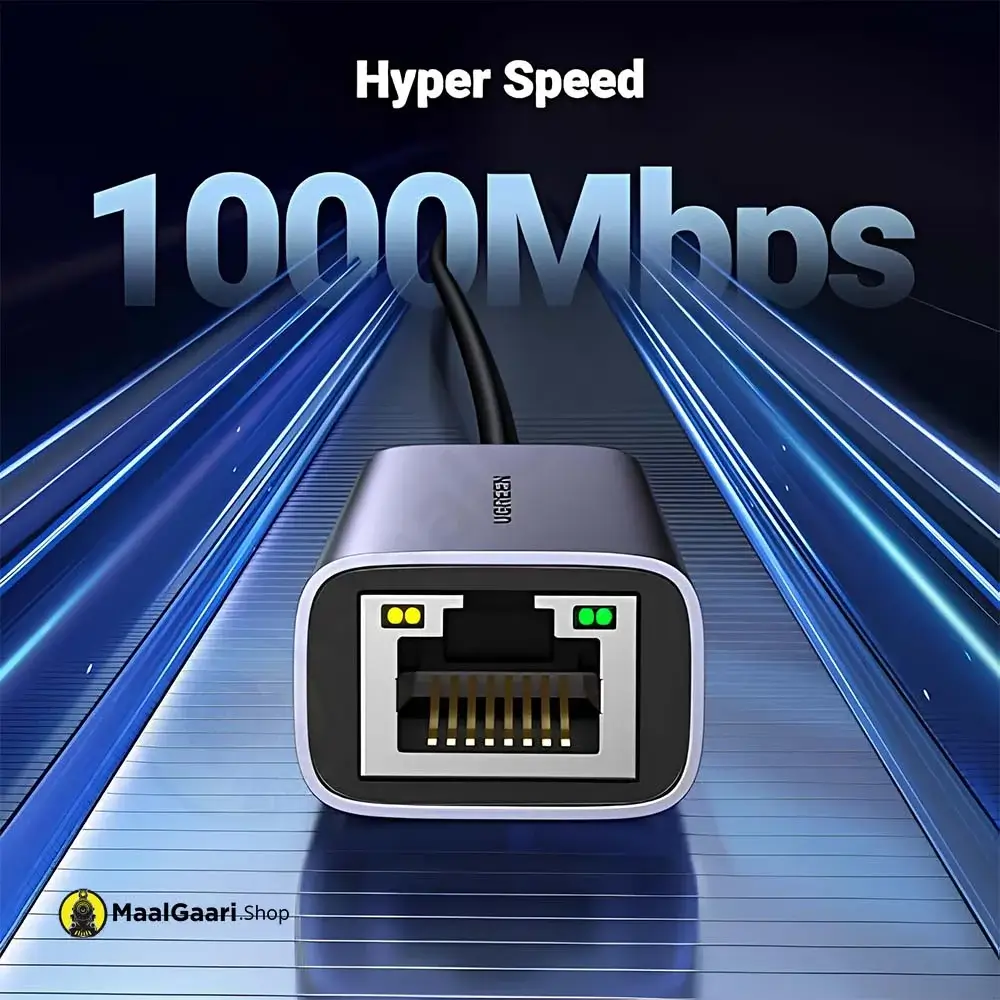 Hyper Speed 1000mbps Ugreen Usb C To Ehternet Adapter 50737 - MaalGaari.Shop