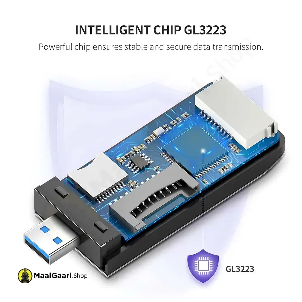 Intelligent Chip Gl3223 Ugreen Card Reader 50541 - MaalGaari.Shop