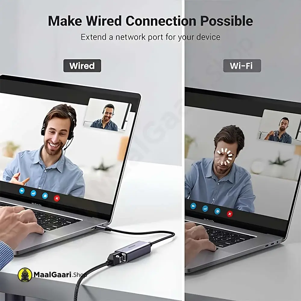 Make Wired Connection Possible Ugreen Usb C To Ehternet Adapter 50737 - MaalGaari.Shop