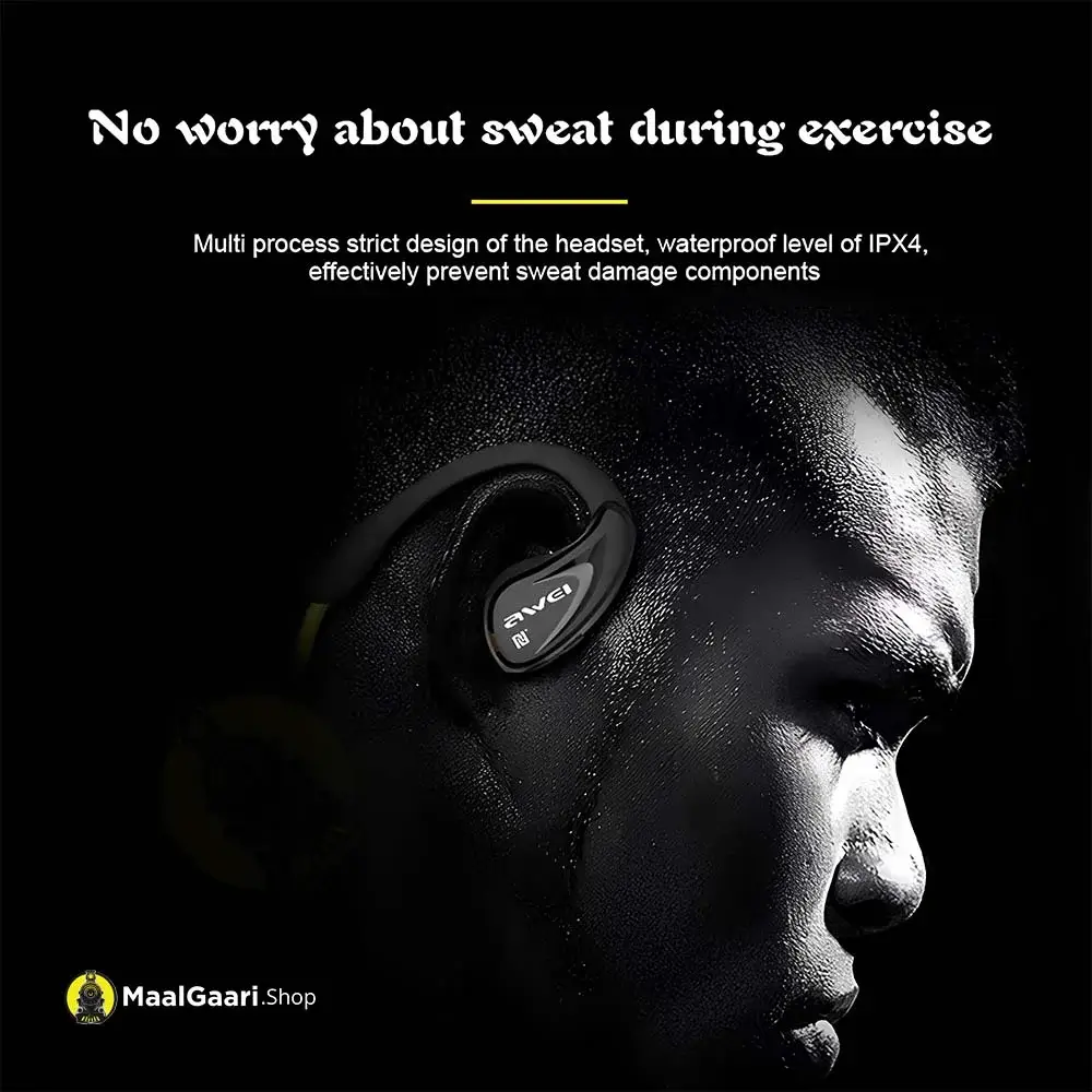 No Worry About Sweat During Exercise Awei A880 Bl Sports Wireless Earbuds - Maalgaari.shop