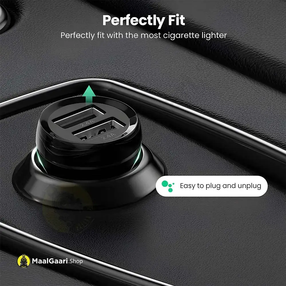 Perfectly Fit Ugreen 50875 24w Usb Car Charger 4 11zon - MaalGaari.Shop