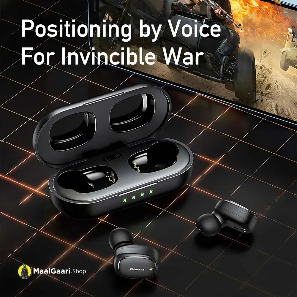 Positioning By Voice For Invincible War Awei T13 Pro Buds - Maalgaari.shop