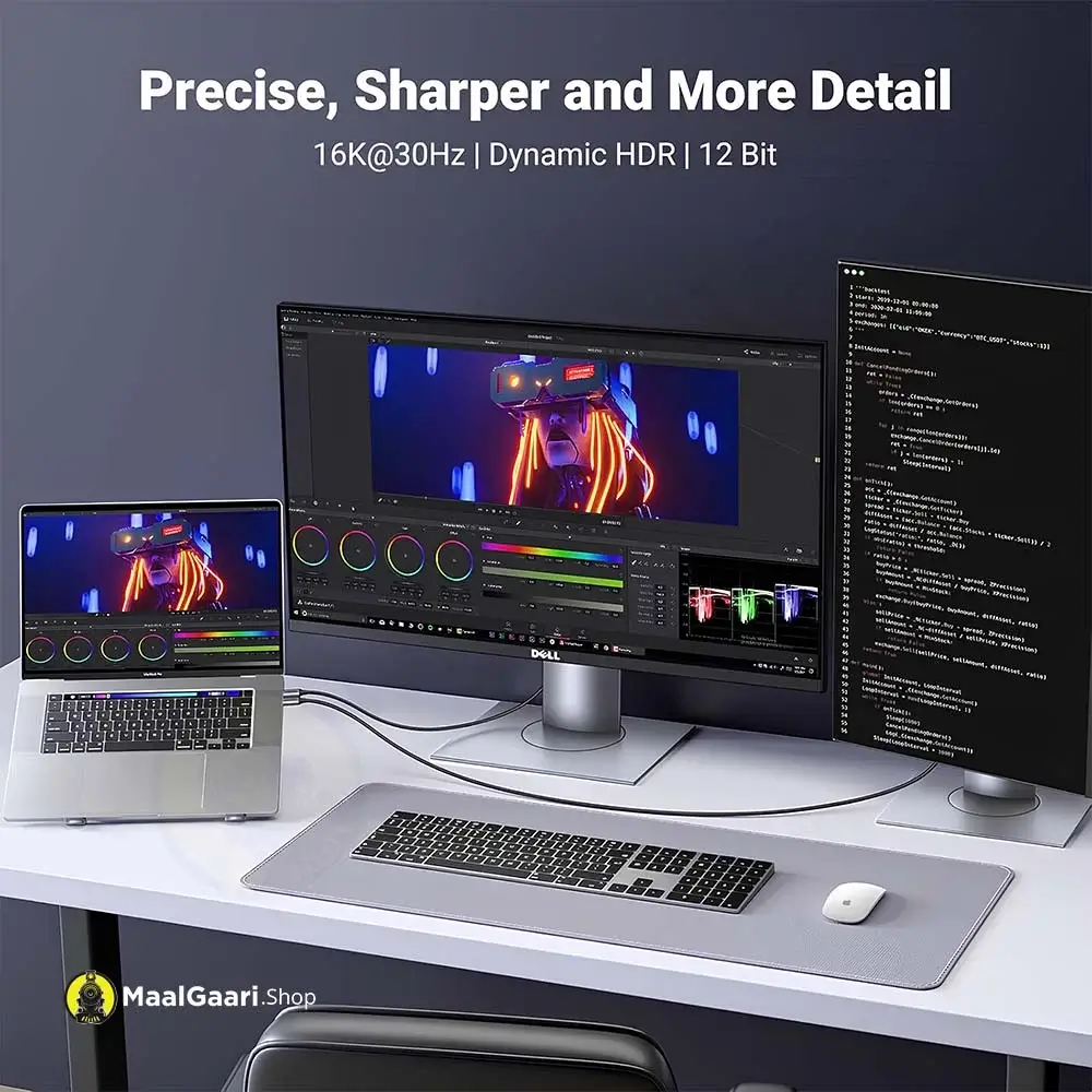 Precise Sharper And More Detail Ugreen Type C To Dp 8K Cable - Maalgaari.shop