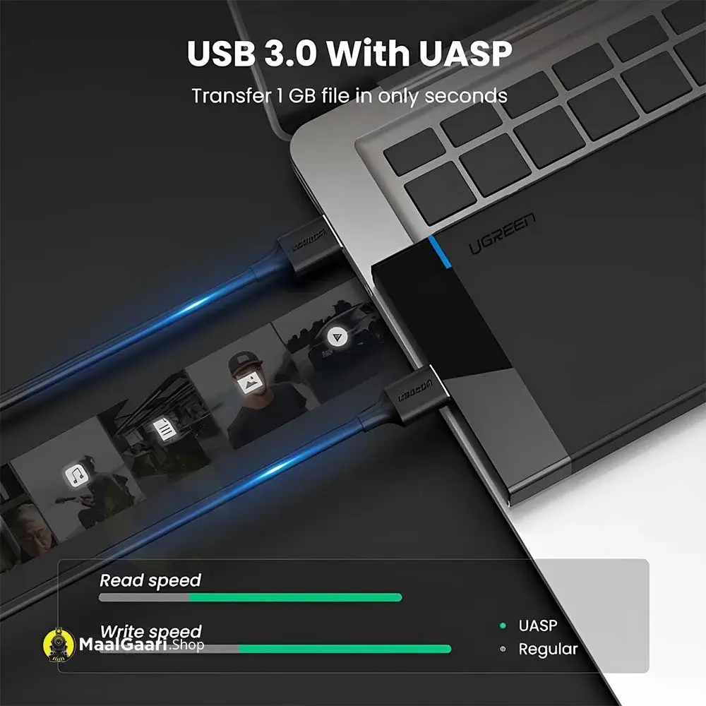 Usb 3.0 With Uasp Ugreen 2.0 Inch Usb C 3.1 6gbps Hard Drive 60735 - MaalGaari.Shop