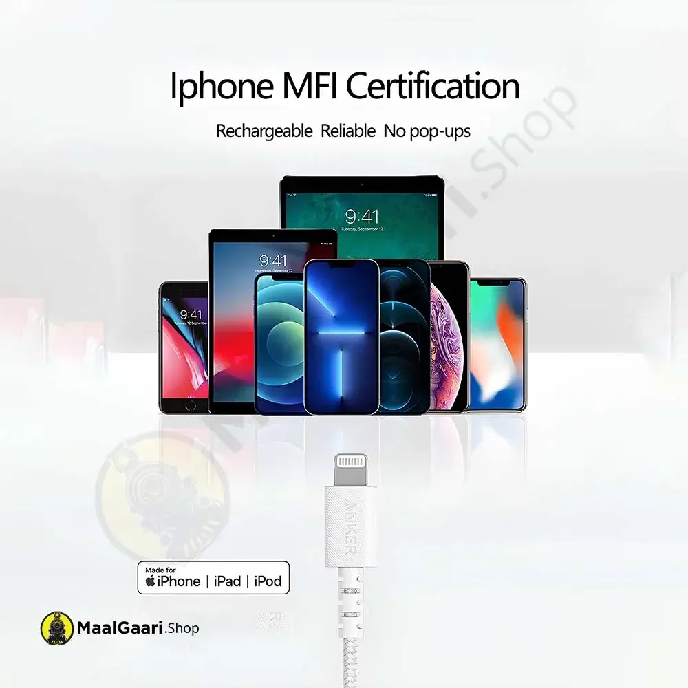 Iphone Mfi Certification Anker Type C To Iphone Cable - Maalgaari.shop