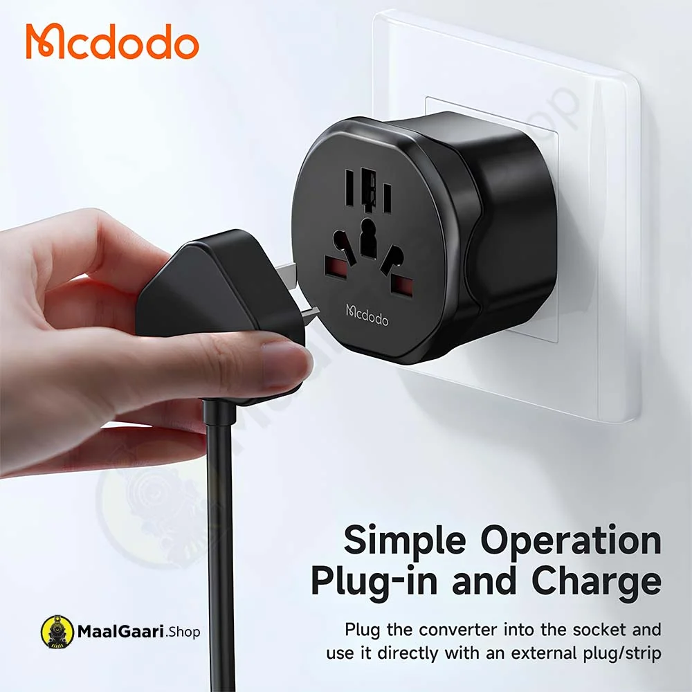 Simple Operation Mcdodo Cp 455 2pin Universal Plug - MaalGaari.Shop