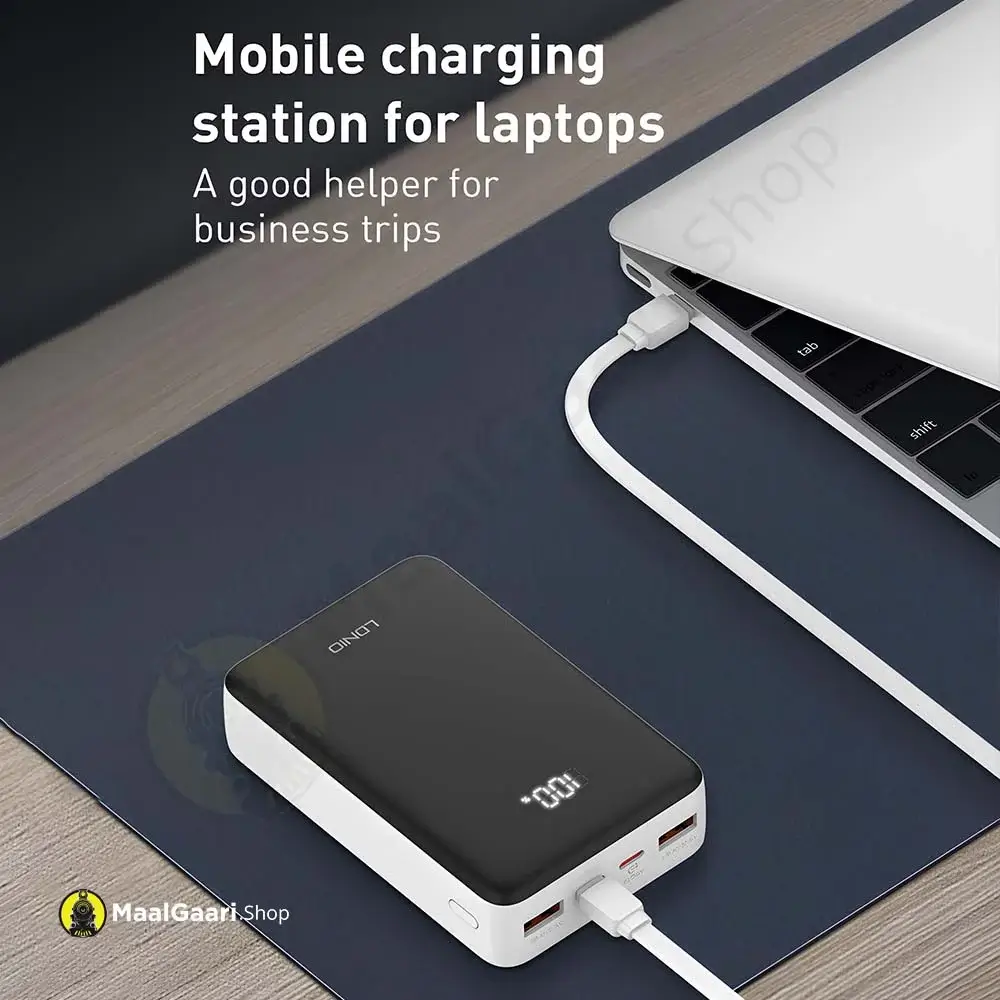 Mobile Charging Station For Laptop Ldnio Pq27 20000mah 65w Power Bank - MaalGaari.Shop