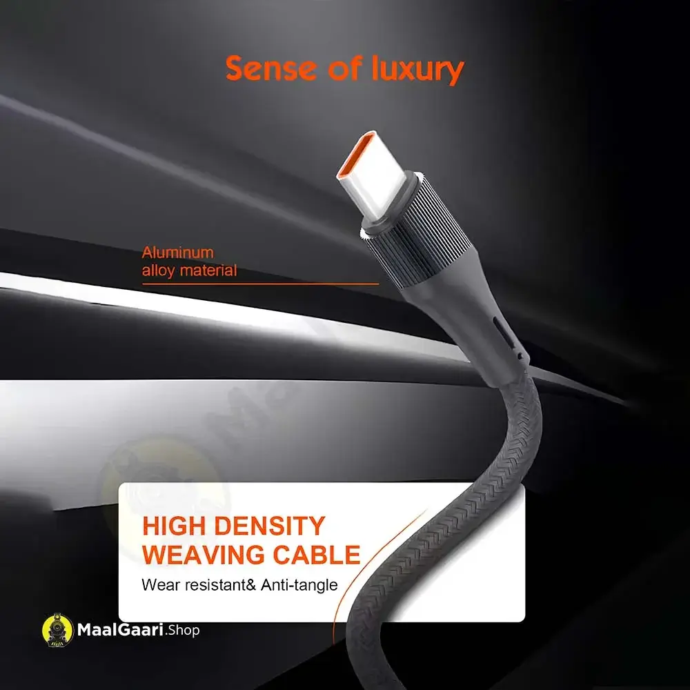 Sense Of Luxury Ldnio Lc 6331c Type C To Type C 100 Watts Charging Cable - MaalGaari.Shop