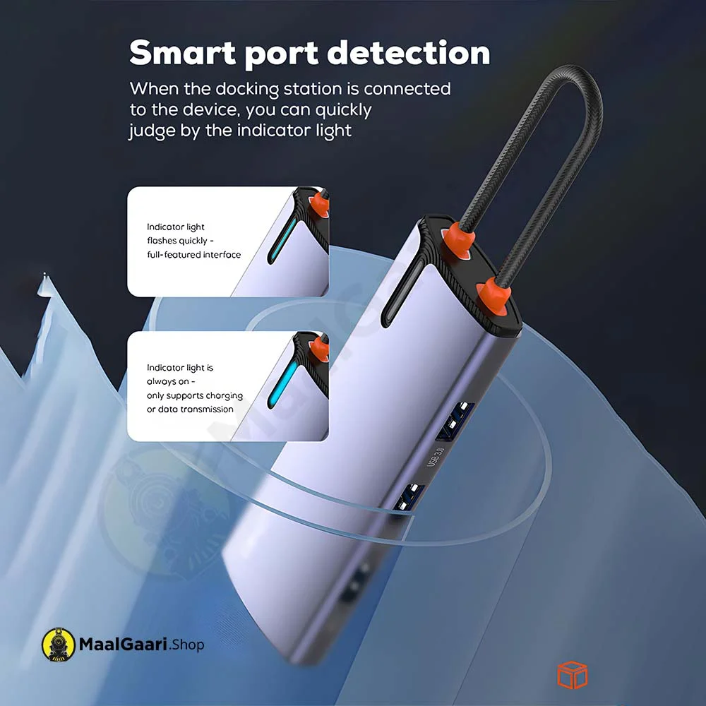 Smart Port Detection Ldnio Ds 15u 5in1 Type C Docking Station - MaalGaari.Shop