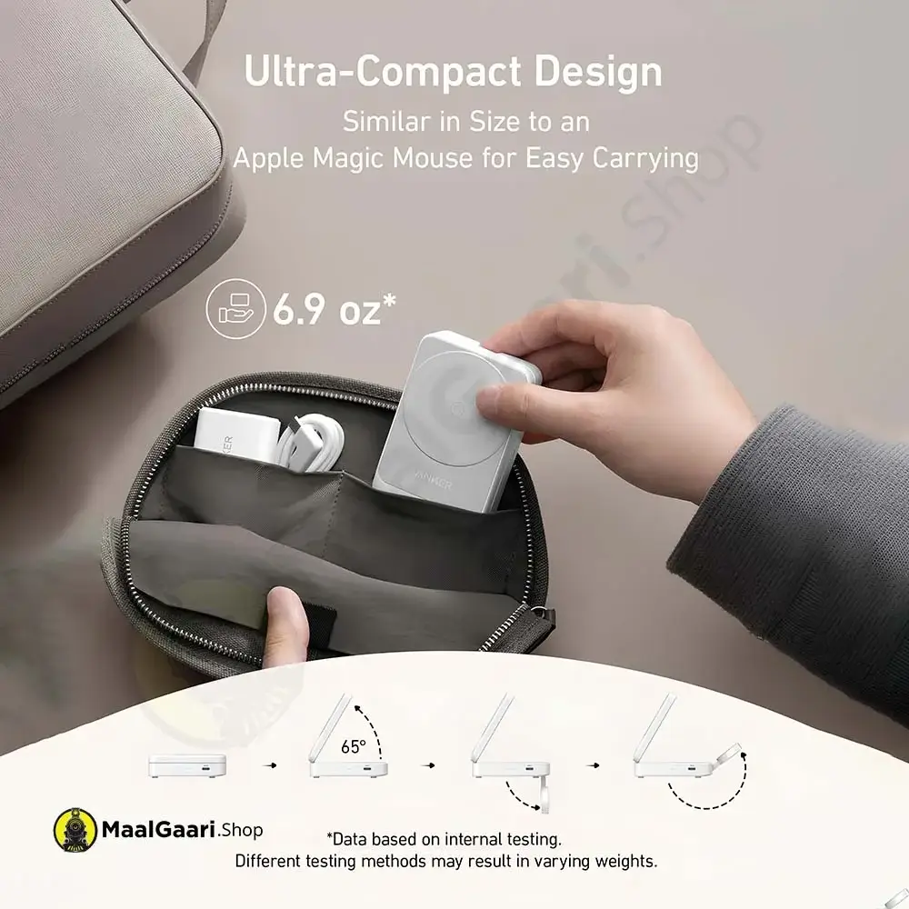 Smart And Portable Anker Maggo Wireless Charging Station 3in1 - MaalGaari.Shop