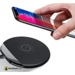 Easy Charging Wc 10 Black Wireless Charging Pad For Android Ios - MaalGaari.Shop