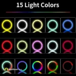 15 Lights Colors MJ45 RGB Ring Light 45cm Soft - MaalGaari.Shop