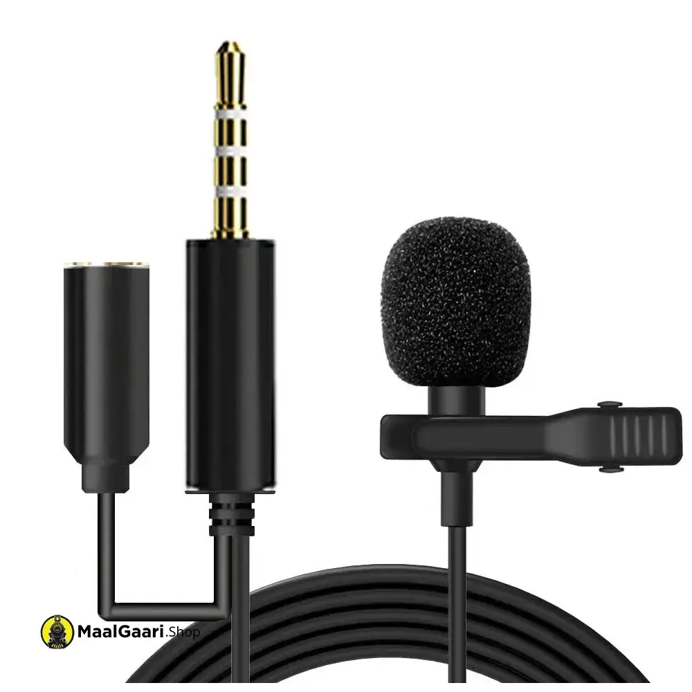 3.5mm Jeck Connector TikTok Microphone Lav Wired for Mobile Phone - MaalGaari.Shop