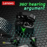 360 Degree Audio Lenovo LP6 TWS Gaming Earbuds - MaalGaari.Shop