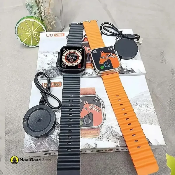 Accessories With Box U8 Ultra Smart Watch - MaalGaari.Shop