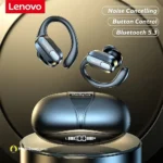 Active Noise Cancellation Lenovo XT80 Bluetooth 5.3 Wireless Earphones with Mic Button Noise Reduction - MaalGaari.Shop