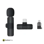 Also Connected To iPhones Sixonic 100 Original K8 Microphone both Type C Apple iPhone Connector Wireless - MaalGaari.Shop