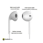 Best Quality Sound GIONEE HANDSFREE 100ORIGNAL White Color 1.5M Cable Length 3.5mm Jack High Quality Bass Comfortable - MaalGaari.Shop