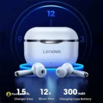 Big Battery Capacity Lenovo Livepods LP1 bluetooth Earbuds Headset Noise Cancelling Type C - MaalGaari.Shop