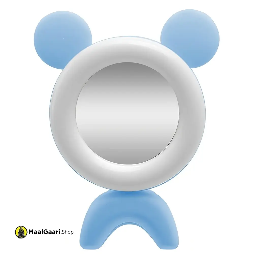 Blue Q18 Mini RGB Selfie Ring light With Mirror Multi Color Soft Ringlight Clip for Mobile Phone - MaalGaari.Shop