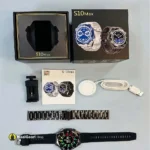 Box Accesories S10 Max Smart Watch Round Dial With 2 Straps - MaalGaari.Shop