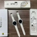 Box Accessories HW3 Mini Smart Watch Round Dial - MaalGaari.Shop