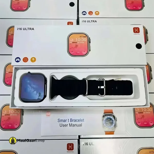 Box Accessories i16 Ultra Smart Watch - MaalGaari.Shop