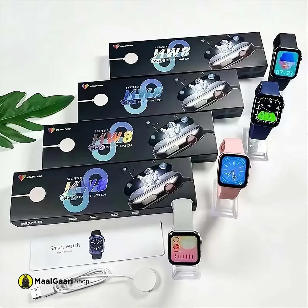 Boxes HW8 MAX Smartwatch Series 8 1.99 Always on Retina Display - MaalGaari.Shop