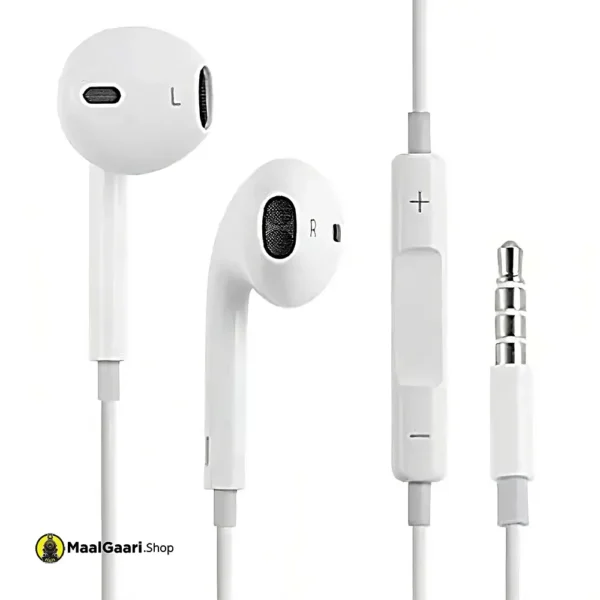 Buttons Control GIONEE HANDSFREE 100ORIGNAL White Color 1.5M Cable Length 3.5mm Jack High Quality Bass Comfortable - MaalGaari.Shop