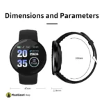 D18 Colour Smart Watch Dimensions Parameters - MaalGaari.Shop