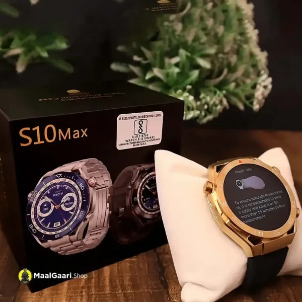 Eye Catching Design S10 Max Smart Watch Round Dial With 2 Straps - MaalGaari.Shop
