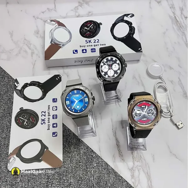 Eye Catching Design SK22 Smart Watch Buy 2 Get 1 Free - MaalGaari.Shop