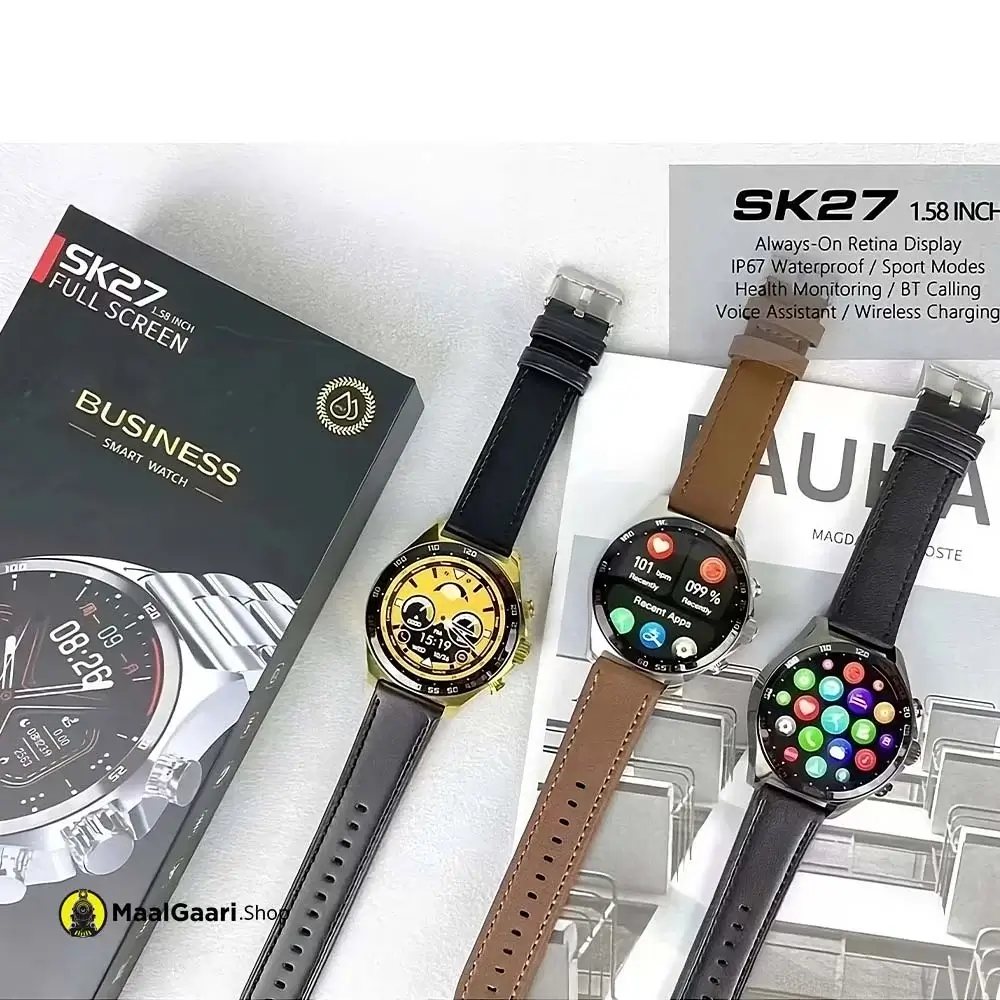 Eye Catching Design SK27 Smart Watch 1.58 Inches Display - MaalGaari.Shop