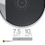 Fast Charging WC 10 Black Wireless Charging Pad for Android iOS - MaalGaari.Shop