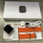 H 11 Ultra Plus inside box Watch Charger Straps and a user manual - MaalGaari.Shop