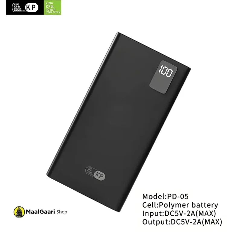 High Capacity King Power KP PD 05 10000 mAH Power Bank Compatible with Android iOS - MaalGaari.Shop