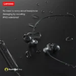 IPx5 Water Resistant Lenovo XE05 Handsfree Neckband Bluetooth Headset IPx5 Water Resistant Flexible - MaalGaari.Shop