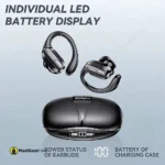 Individual LED Display Lenovo XT80 Bluetooth 5.3 Wireless Earphones with Mic Button Noise Reduction - MaalGaari.Shop