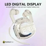 LED Digital Display Air 39 Earbuds with transparent Design - MaalGaari.Shop