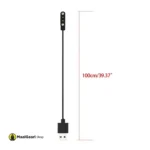 Length Of The Cable W26 Plus Smart Watch Charger 4 mm Apart Pins - MaalGaari.Shop