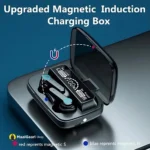 Magnetic box open and close M19 Wireless earbuds 9D Stereo Waterproof Charging Box transformed - MaalGaari.Shop