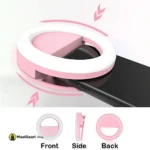 Multi Features Rg 01 Logo Accepted RGB Selfie Ring Light LED with 3 Level Brightness Mini E Selfie Ring Light - MaalGaari.Shop