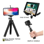 Multipurpose Tripod For Phone Flexible Sponge Octopus Mini Tripod For IPhone Mini Camera Tripod Phone Holder Clip Stand - MaalGaari.Shop