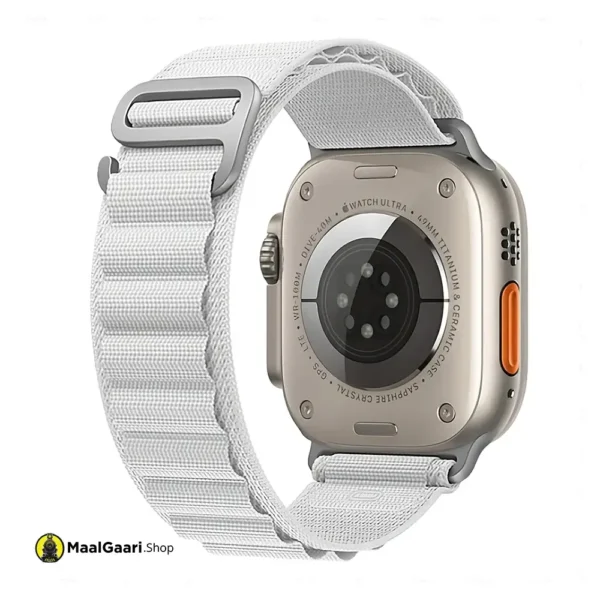 Off White color Alpine loop band for Apple watch strap - MaalGaari.Shop