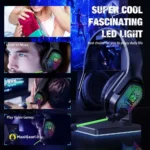 Onikuma X3 Gaming Headset LED Light Super Cool RGB Lights - MaalGaari.Shop