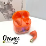 Orange Color Apro 11 Earbuds Transparent Design True Wireless - MaalGaari.Shop