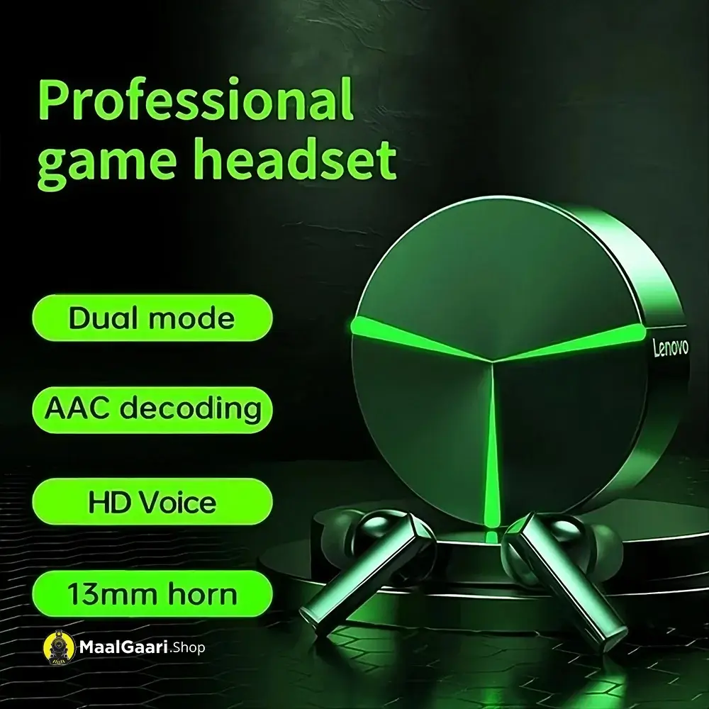 Professional Gaming Headset Lenovo GM1 Gaming Earbuds - MaalGaari.Shop