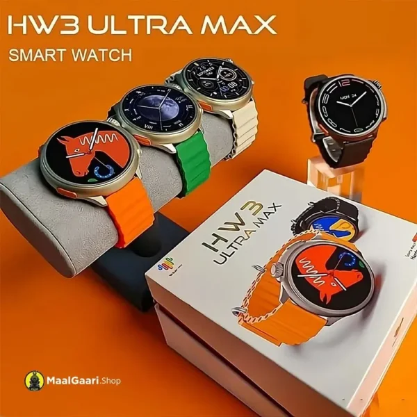 Professional Look HW3 Ultra Max Smart Watch Round Dial - MaalGaari.Shop