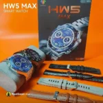 Professional Look HW5 Max Smart Watch Round Dial With 3 Straps - MaalGaari.Shop